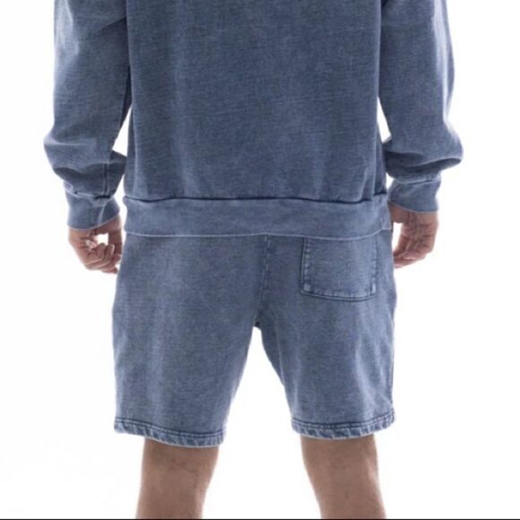 NEW Talentless Mens‎ Shorts Acid Wash in Blue Indigo Size Small - Picture 4 of 13